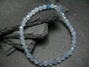 Aquamarine Genuine Bracelet ~ 7 Inches ~ 4mm Facetted Beads