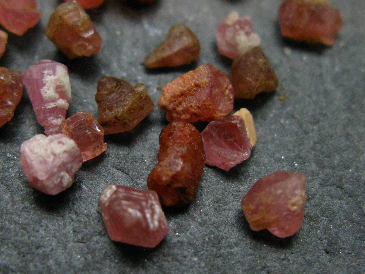 Rare Lot of 25 Pezzottaite Pink Beryl Crystals from Madagascar - 9.66 Carats