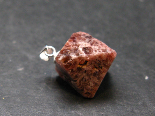 Spinel Crystal Silver Pendant From Vietnam - 0.8" - 4.31 Grams