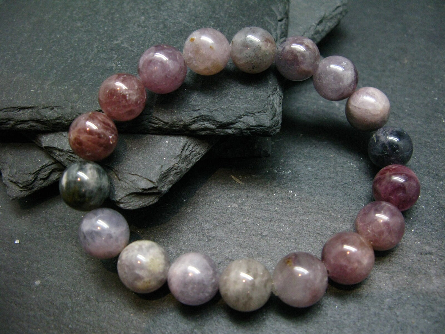 Spinel Genuine Bracelet ~ 7 Inches ~ 11.5mm Round Beads