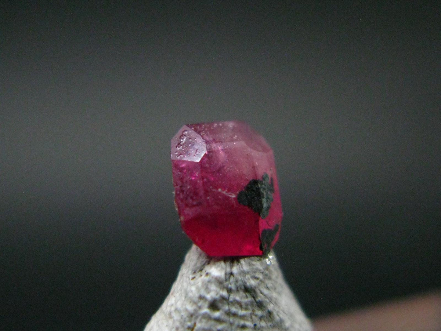 Beautiful Rare Gem Bixbite Red Beryl Emerald Cut Stone From Utah USA - 0.42 Carats - 5x4mm