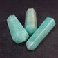 Amazon Stone!! Lot of 3 Natural Amazonite (green microcline) Pencil Point Pendants