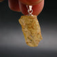 Large Natural Agni Gold Danburite Sterling Silver Pendant from Tanzania - 1.0" - 2.54 Grams