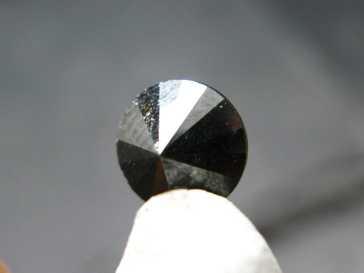 Rare Genuine Black Diamond Cut Stone From Congo - 1.52 Carats