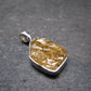 Large Natural Agni Gold Danburite Sterling Silver Pendant from Tanzania - 1.0" - 3.38 Grams