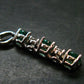 Emerald Silver Pendant W/Chain From Colombia - 2.49 Grams Total