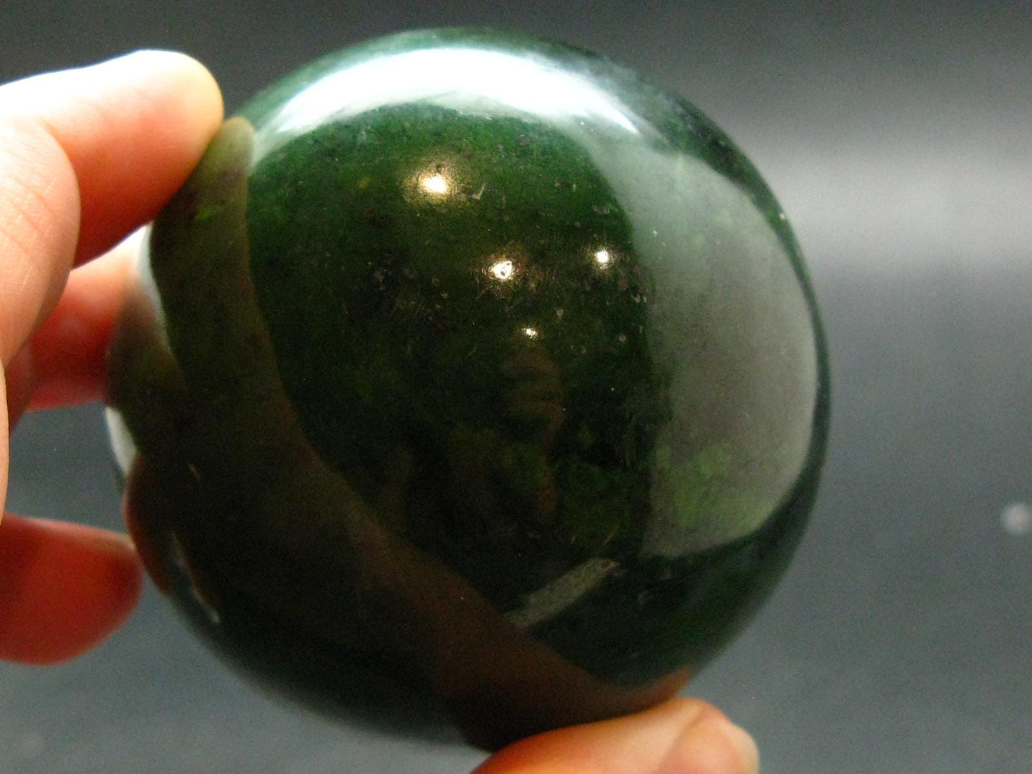 Nephrite Jade 2.3" Sphere Ball From Canada - 335.39 Grams