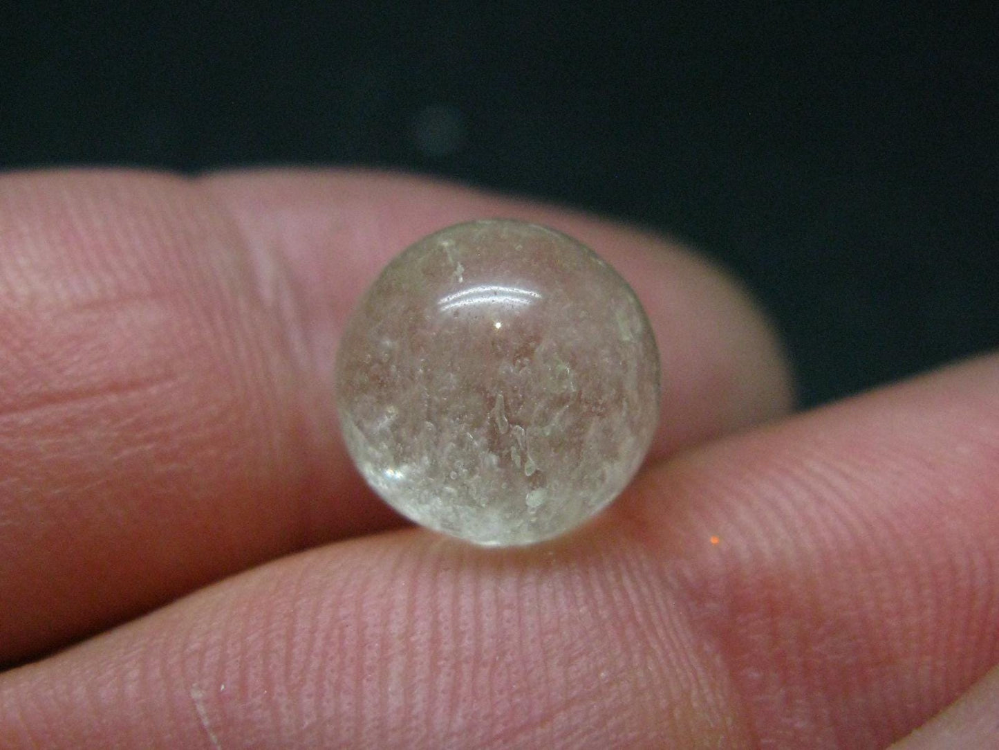 Rare Huge Libyan Tektite Glass Sphere Ball From Libya - 7.20 Carats - 1.1 Centimeters