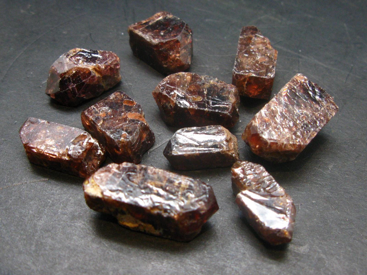Lot of 10 Zircon Crystals From Tanzania - 47.8 Grams