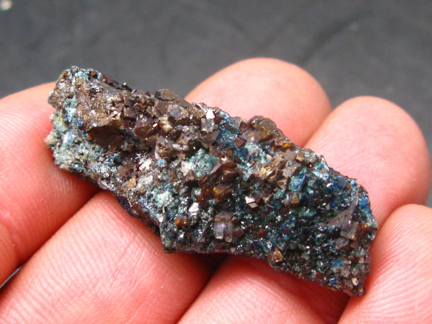 Lazulite & Siderite Cluster From Canada - 1.6" - 8.26 Grams
