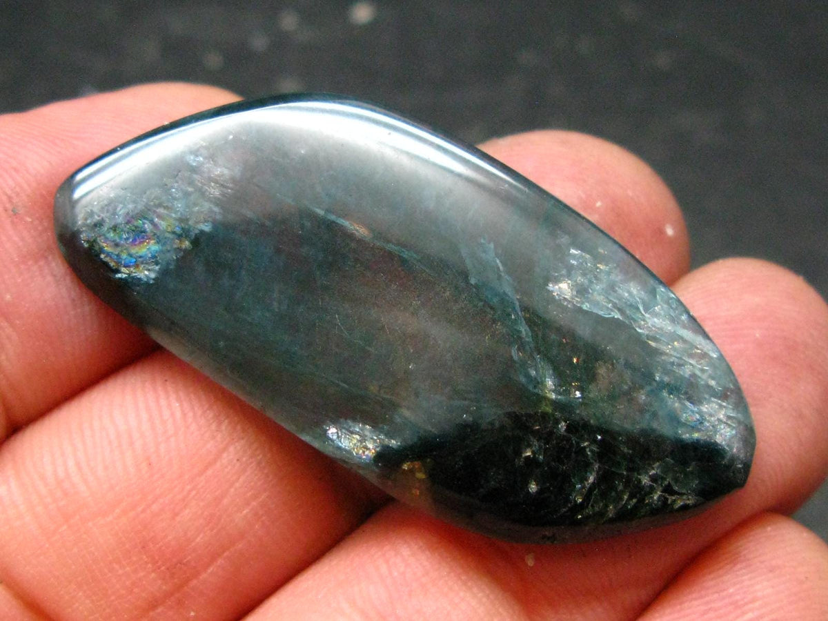 Extremely Rare Tumbled Grandidierite Stone From Madagascar - 1.7" - 37.00 Carats
