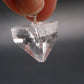 Clear Apophylite Apophyllite Crystal Silver Pendant From India - 0.9" - 5.8 Grams