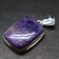 Rare High-Quality Charoite Silver Plated Pendant From Russia - 1.4" - 5.92 Grams