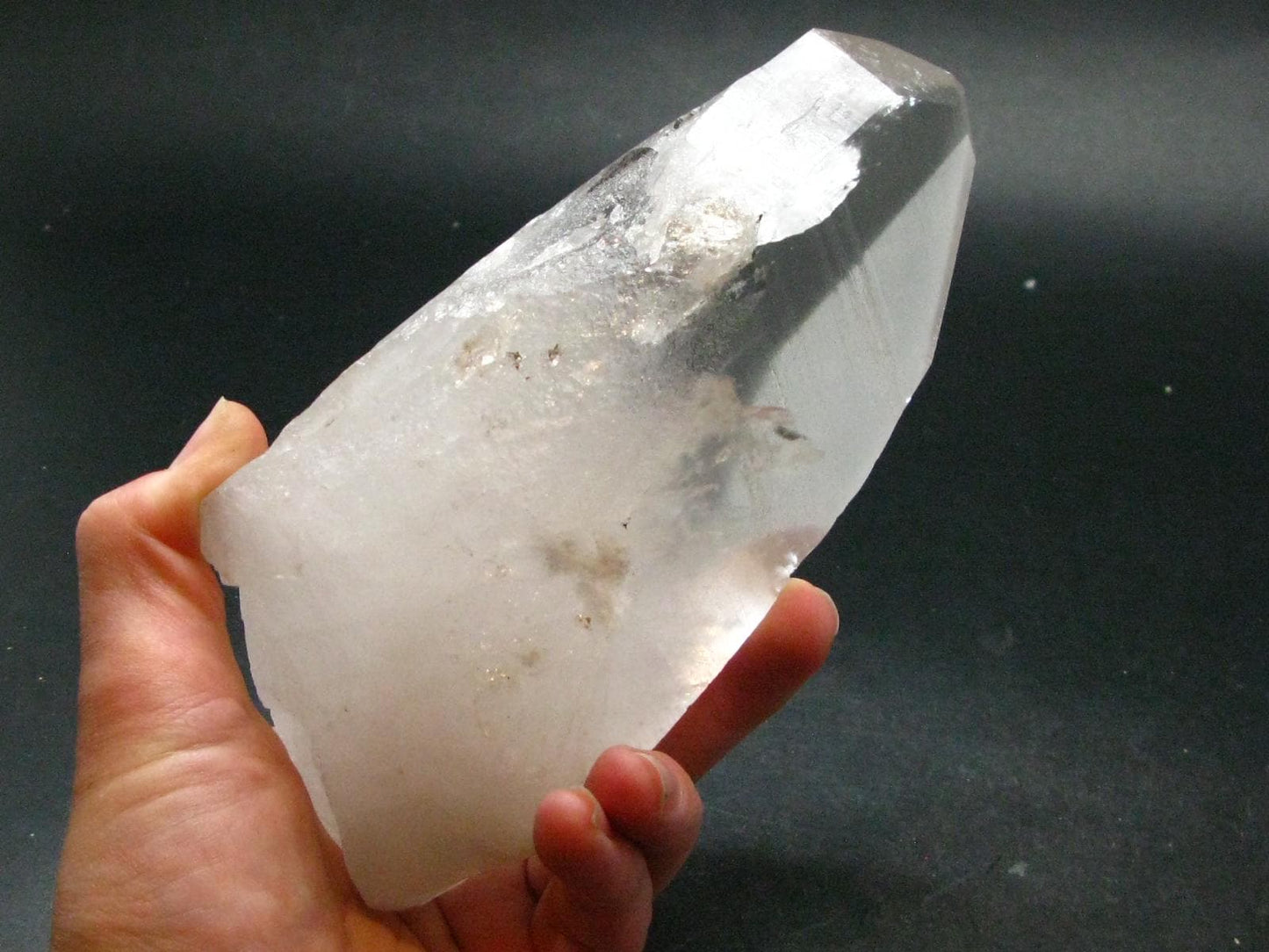 Record Keeper Lemurian Seed Quartz Crystal From Brazil - 5.5"