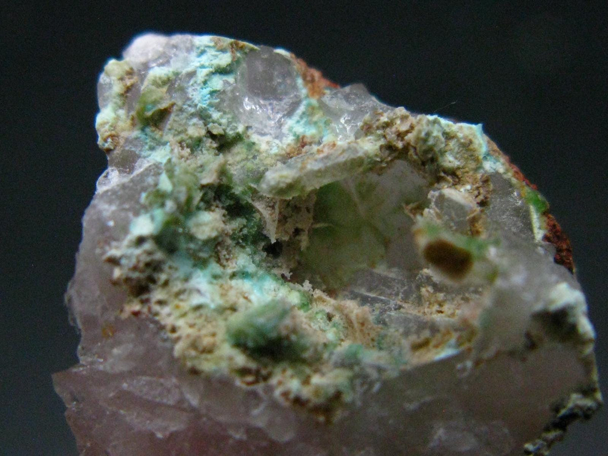 Rare Ajoite in Quartz Crystal from South Africa - 0.9" - 4.49 Grams