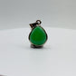 Natural Chrysoprase Drop Pendant – Green Sterling Silver Necklace Charm
