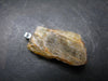 Gem Color Change See-Thru Straw Terminated Crystal Diaspore Crystal Silver Pendant From Turkey - 1.4" - 8.56 Grams