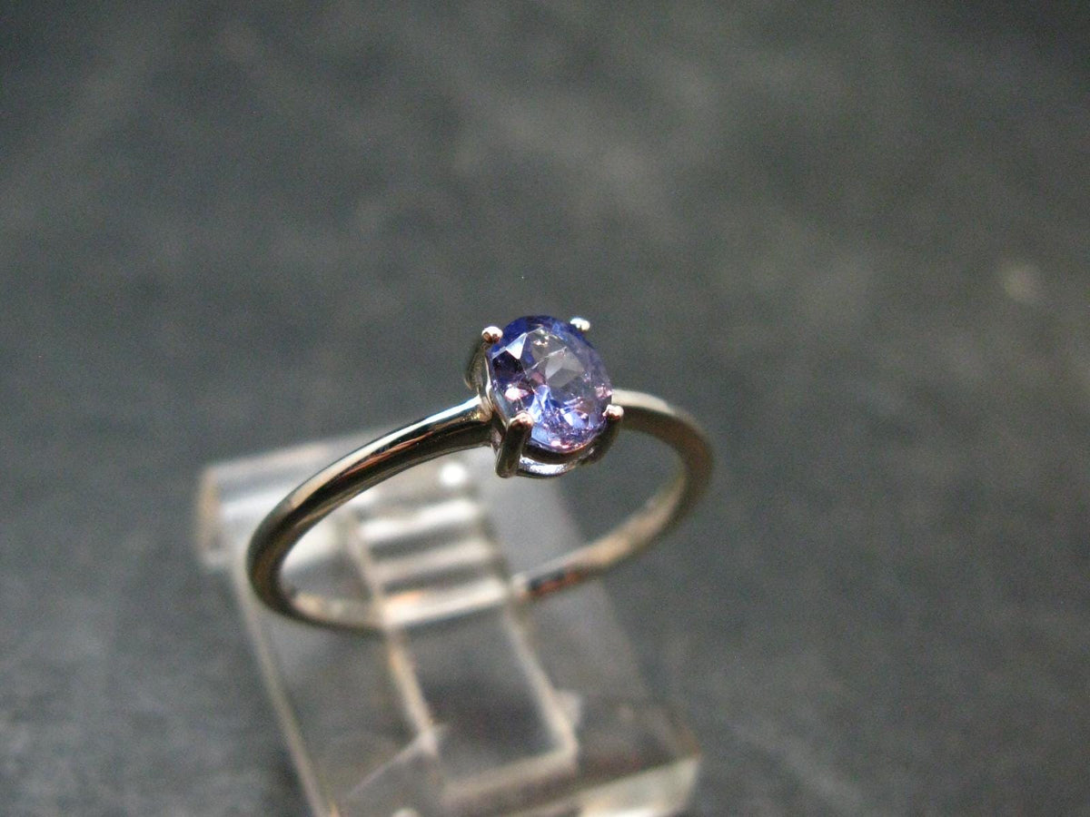 Tanzanite (Zoisite) Sterling Silver Ring - 1.04 Grams - Size 6