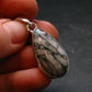 Pinolite Silver Plated Pendant from Austria - 1.5" - 5.25 Grams