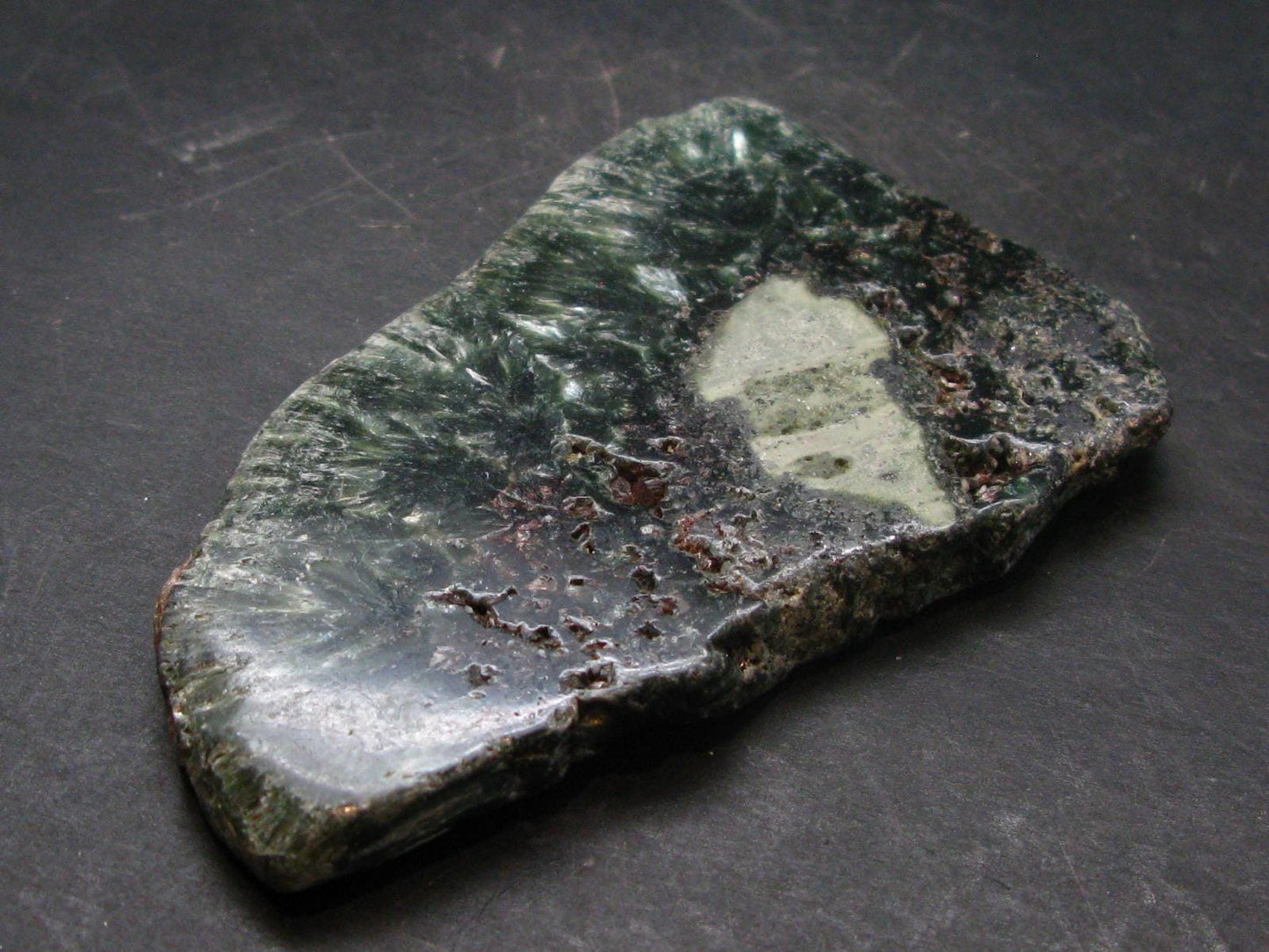 Nice Polished Seraphinite Clinochlore Stalactite Slab From Russia - 3.3" - 74.89 Grams