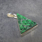 Uvarovite (Green Chromium Garnet) Cluster Silver Pendant from Russia - 1.2" - 4.80 Grams