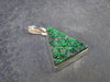 Uvarovite (Green Chromium Garnet) Cluster Silver Pendant from Russia - 1.2" - 4.80 Grams