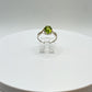 Peridot Sterling Silver Infinity Ring | August Birthstone, Size 7