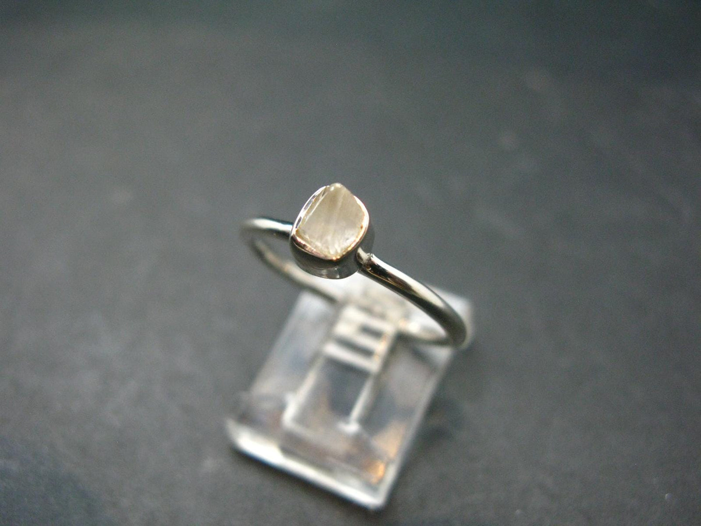 Phenakite Phenacite Sterling Silver Size 8 Ring from Nigeria - 1.91 Grams