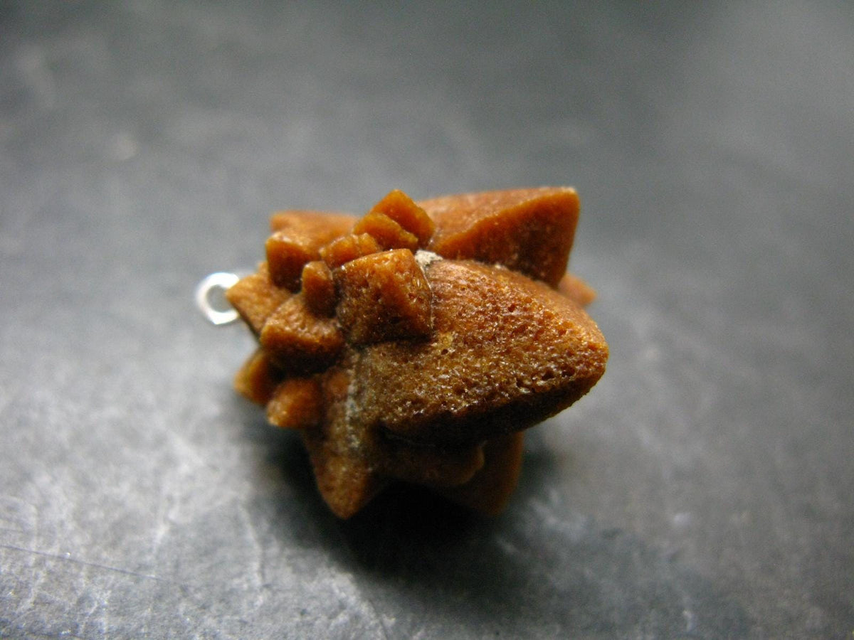 Rare Glendonite Crystal Silver Pendant from Russia - 1.0" - 6.16 Grams
