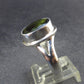 Moldavite Tektite Facetted Silver Ring from Czech Republic - Size 9.5 - 7.06 Grams