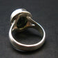 Moldavite Tektite Facetted Silver Ring from Czech Republic - Size 10 - 9.0 Grams