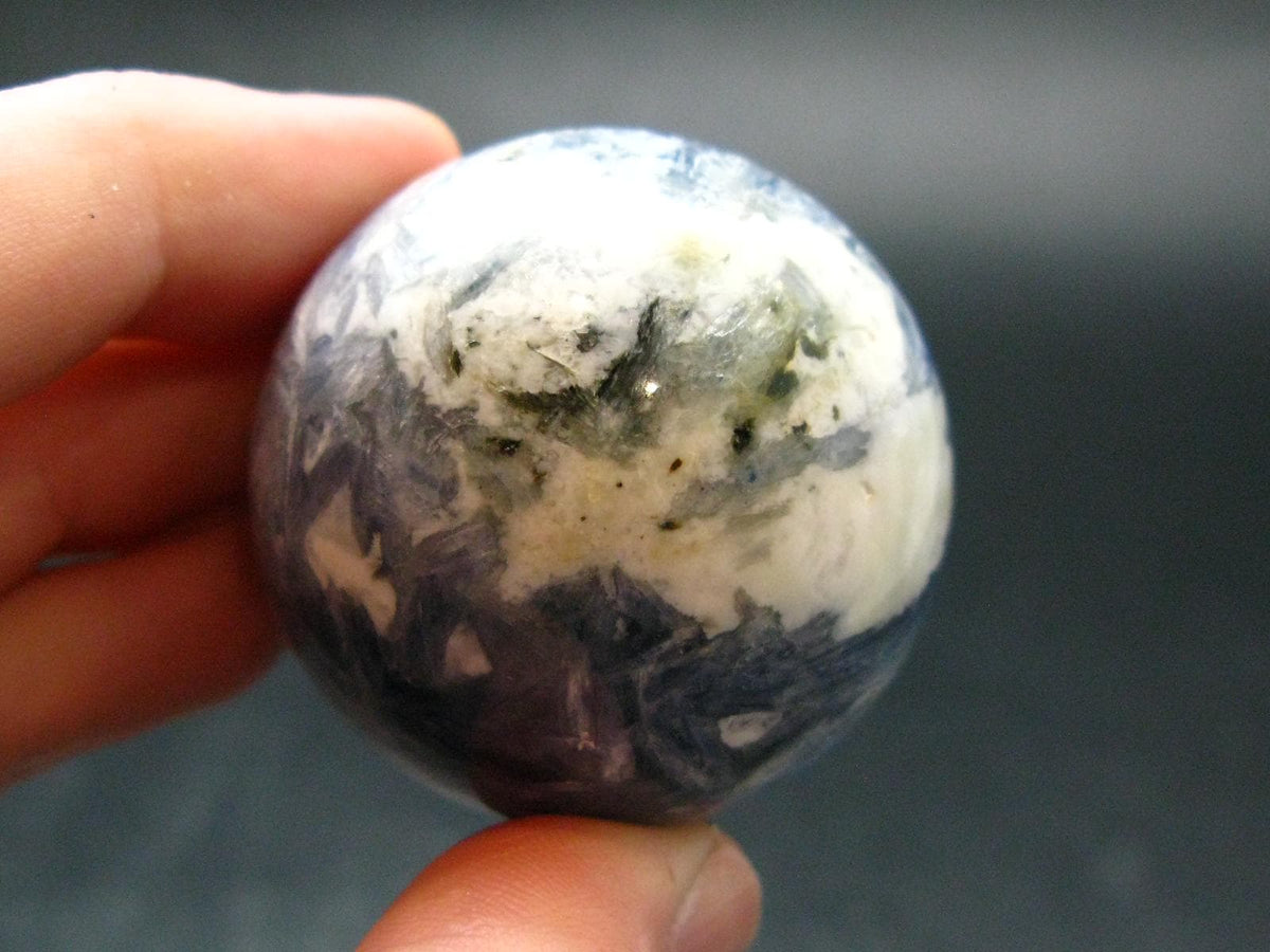 Blue Kyanite Sphere Ball From Brazil - 1.5"