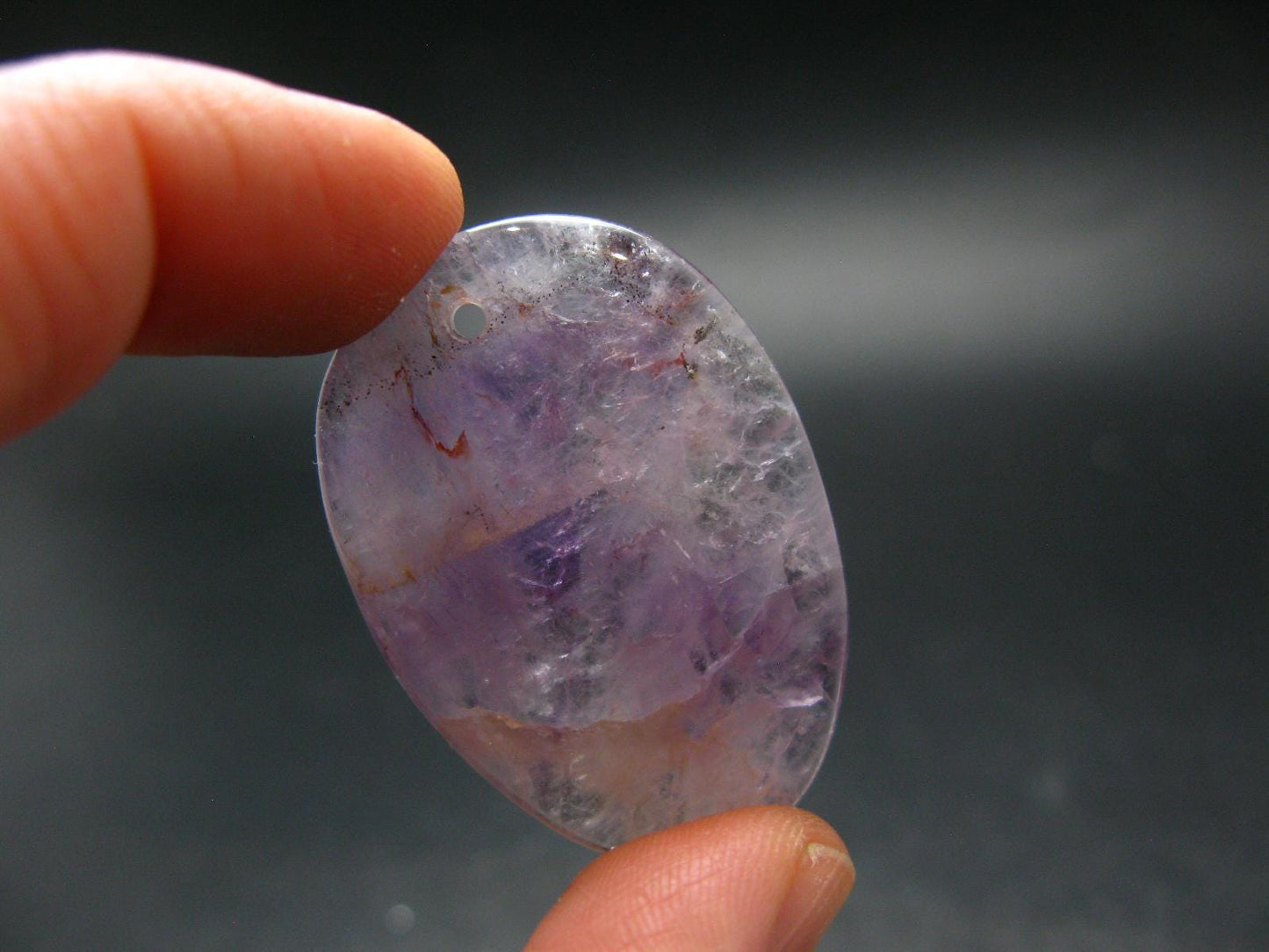 Rare Auralite Super 23 Amethyst Metal Free Pendant From Canada - 1.6" - 9.8 Grams