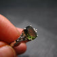 Moldavite Sterling Silver Ring From Czech Republic - Size 7.75 - 2.84 Grams