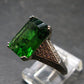 Helenite Gaia Stone Gem Sterling Silver Ring From Washington - Size 9 - 7.0 Carats