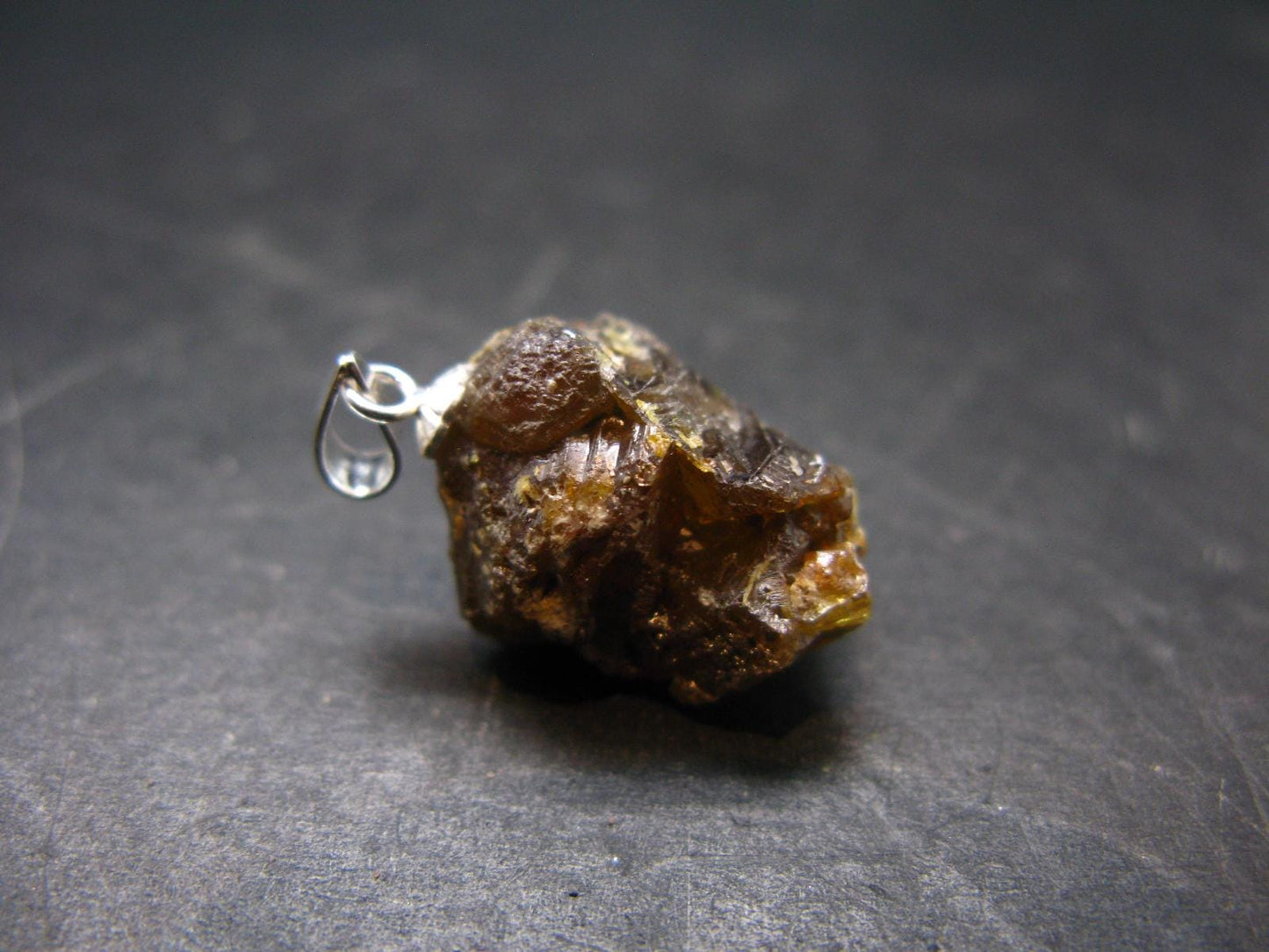 Sphalerite 925 Silver Pendant from Spain - 0.9" - 5.14 Grams