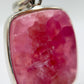 Cobalto Calcite Silver Pendant Pink Crystal Gemstone Necklace Natural Stone Unique Jewelry Gift