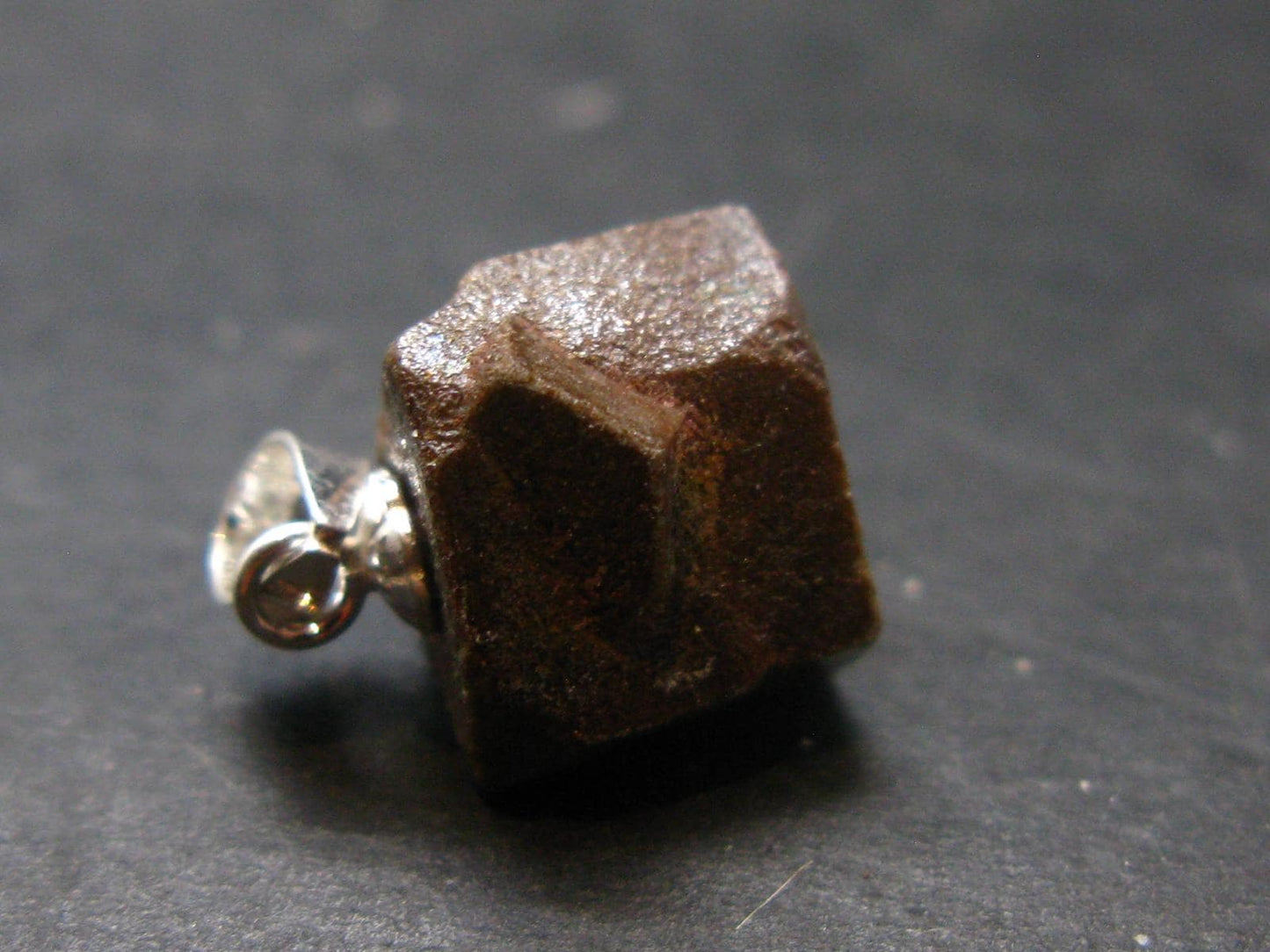 Staurolite Silver Pendant From USA - 0.7" - 2.1 Grams