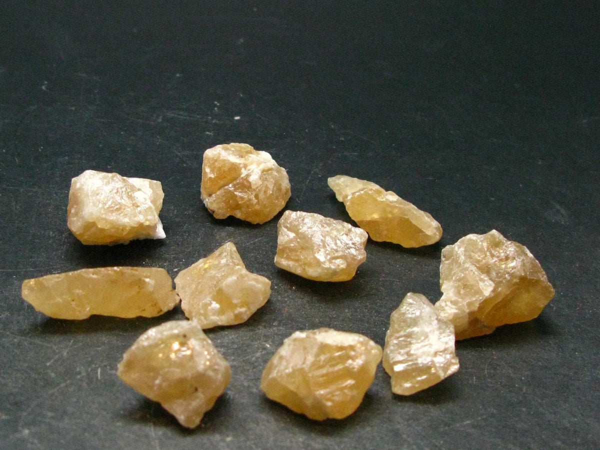Rare Lot Of 10 Scheelite Crystals from China - 133.34 Grams