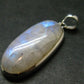Natural Glow From Inside Moonstone 925 Silver Pendant - 1.8" - 8.82 Grams