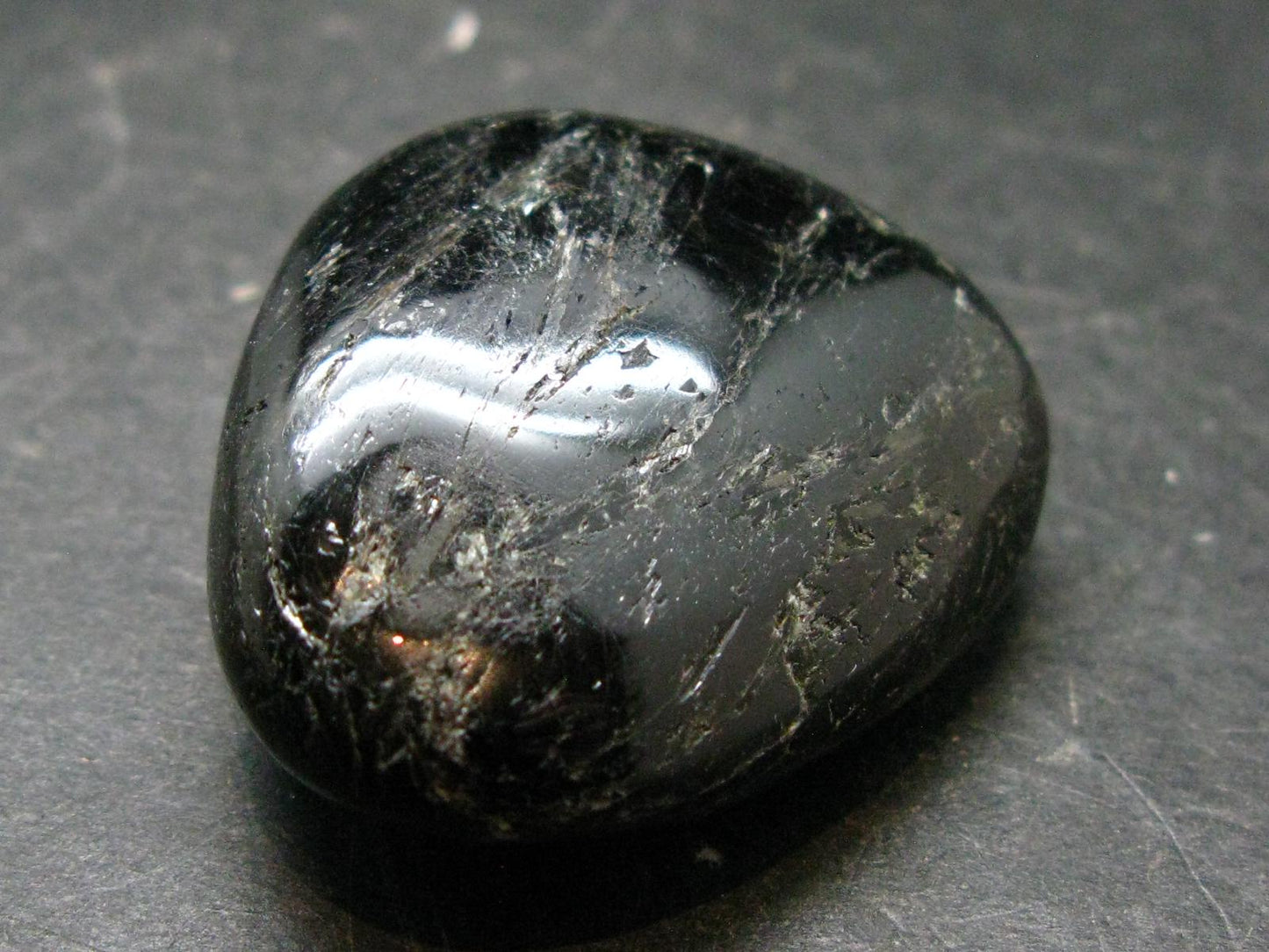 Rare Nuumite Nuummite Tumbled Stone From Greenland - 32.31 Grams - 1.3"