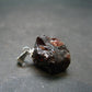 Gem Spessartine Spessartitne Garnet Pendant in SS From Brazil - 0.8" - 3.25 Grams