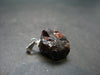 Gem Spessartine Spessartitne Garnet Pendant in SS From Brazil - 0.8" - 3.25 Grams