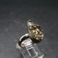 Large Raw Pyrite Silver Ring From Peru - 5.64 Grams - Size 8
