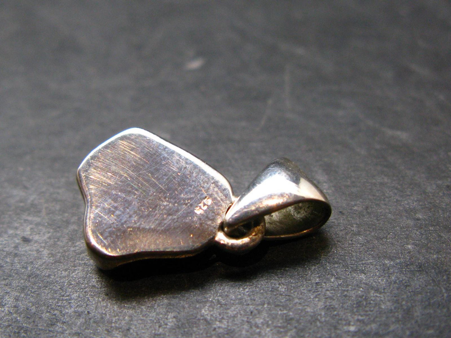 Opal Sterling Silver Pendant From Ethiopia - 0.8" - 1.6 Grams