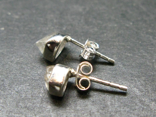 Phenakite Phenacite Stud Earrings Sterling Silver From Russia - 1.14 Grams