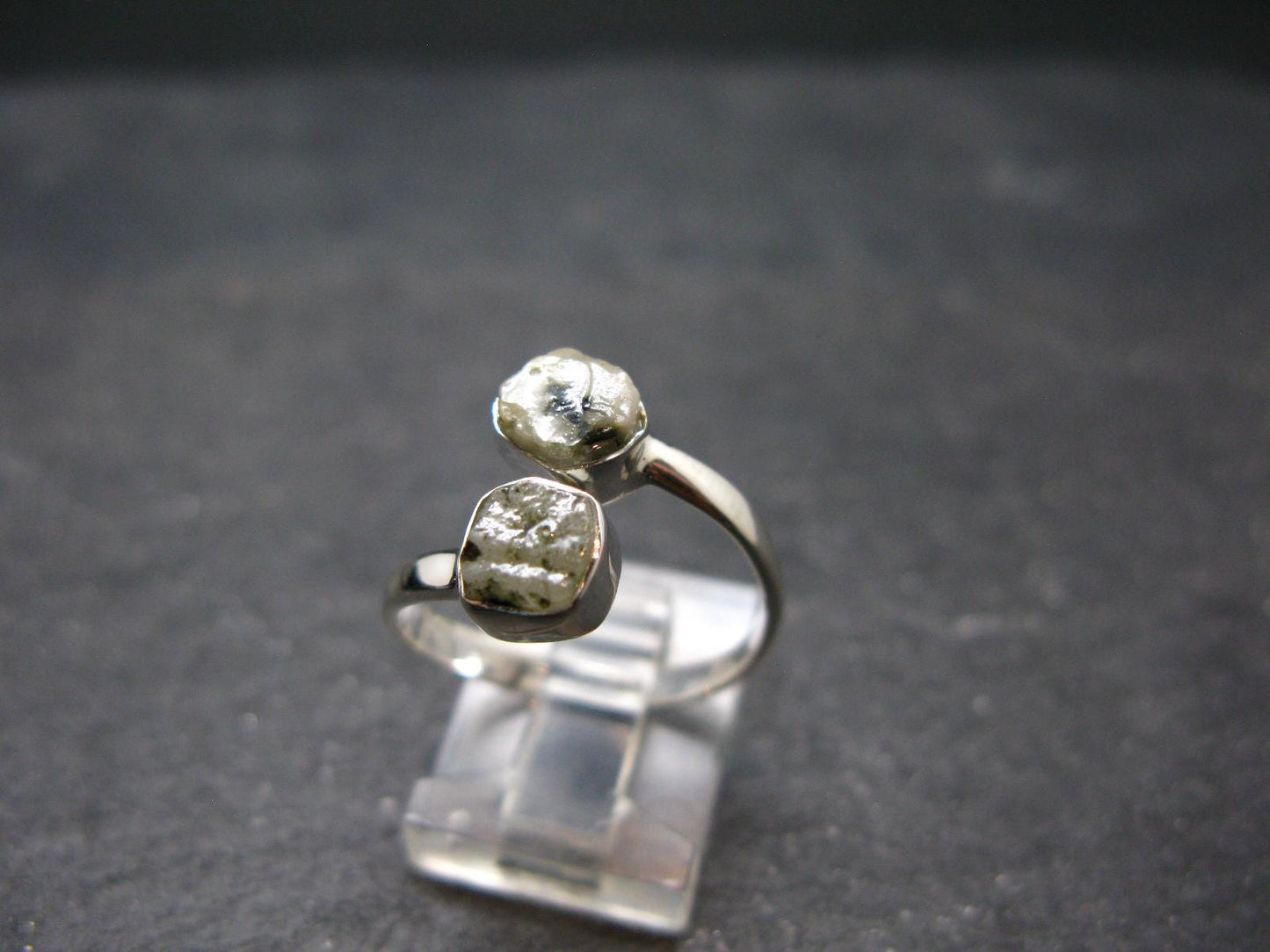 Phenakite Phenacite Crystal Silver Ring From Russia - Size 9 - 2.46 Grams