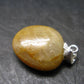 Yellow Sapphire Silver Pendant From Sri Lanka - 0.9" - 17.20 Carats