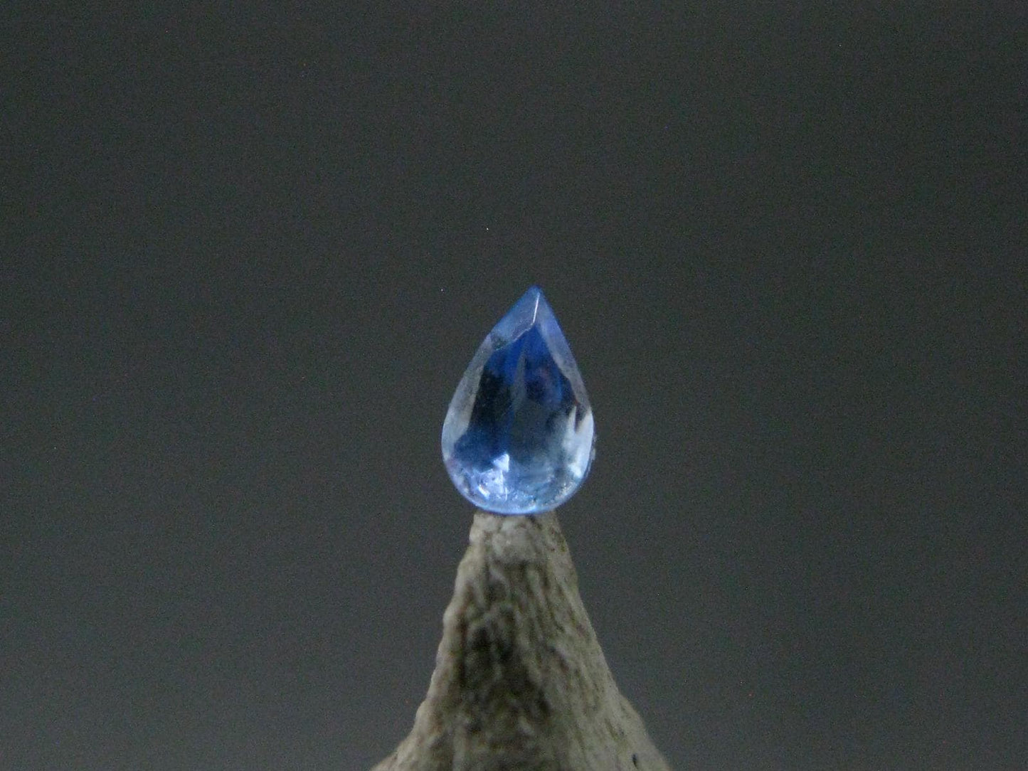 Gem Benitoite Cut Stone From California - 0.08 Carats - 3.0x2.0mm