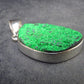 Uvarovite (Green Chromium Garnet) Cluster Silver Pendant from Russia - 1.4" - 7.0 Grams